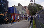 2002 graffiti paint day alley behind Kroger